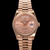 [로렉스] 남성용 New 데이데이트 m128235-0009 무게173g 18K 로즈골드 36mm 오토매틱 Cal.2836-2 타입 다이아몬드 로즈골드 다이얼 rol5403