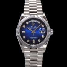 [로렉스] 남성용 New 데이데이트 m128239-0023 무게173g 프레지던트 36mm 오토매틱 Cal.2836-2 타입 다이아몬드 블루 옴브레 다이얼 rol5413