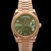 [로렉스] 남성용 New "VIP 타입 최종형" 데이데이트 m228235-0025 무게195g 18K 로즈골드 40mm 오토매틱 Cal.3255 타입 올리브 로마 다이얼 rol5417