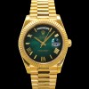 [로렉스] 남성용 New "VIP 타입 최종형" 데이데이트 m228238-0069 무게195g 18K 옐로우골드 40mm 오토매틱 Cal.3255 타입 그린 옴브레 다이얼 rol5424