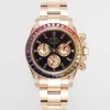 [로렉스] 남성용 데이토나 레인보우 116598 RBOW 크로노그래프 18k 로즈골드 40mm 오토매틱 Cal.4130타입 블랙 다이얼 rol5433