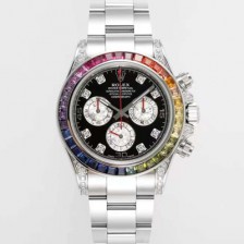 [로렉스] 남성용 데이토나 레인보우 116599 RBOW 크로노그래프 40mm 오토매틱 Cal.4130타입 블랙 다이얼 rol5434