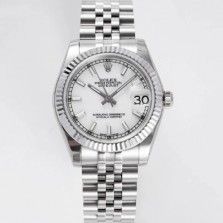 [로렉스] 여성용 데이져스트 178274 플루티드 31mm 쥬빌레 오토매틱 2236타입 화이트 다이얼 rol5436