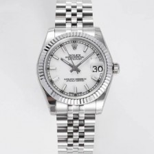 [로렉스] 여성용 데이져스트 178274 플루티드 31mm 쥬빌레 오토매틱 2236타입 화이트 다이얼 rol5436
