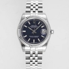 [로렉스] 여성용 데이져스트 178274 플루티드 31mm 쥬빌레 오토매틱 2236타입 블루 다이얼 rol5438