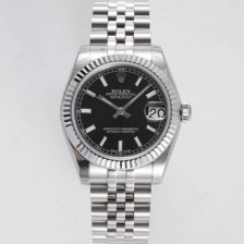 [로렉스] 여성용 데이져스트 178274 플루티드 31mm 쥬빌레 오토매틱 2236타입 블랙 다이얼 rol5439