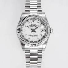 [로렉스] 여성용 데이져스트 178274 플루티드 31mm 오이스터 오토매틱 2236타입 화이트 다이얼 rol5441