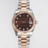 [로렉스] 여성용 데이져스트 178271 플루티드 18k 로즈골드 31mm 오이스터 오토매틱 2236타입 브라운 다이얼 rol5442