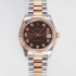 [로렉스] 여성용 데이져스트 178271 플루티드 18k 로즈골드 31mm 오이스터 오토매틱 2236타입 브라운 다이얼 rol5442