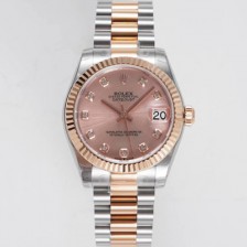 [로렉스] 여성용 데이져스트 178271 플루티드 18k 로즈골드 31mm 오이스터 오토매틱 2236타입 핑크 다이얼 rol5443