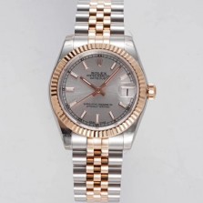 [로렉스] 여성용 데이져스트 178271 플루티드 18k 로즈골드 31mm 쥬빌레 오토매틱 2236타입 실버 다이얼 rol5446