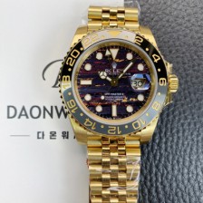 [로렉스] 남성용 지엠티 마스터 126718GRNR 타이거 아이언 18K 옐우골드 오토매틱 Cal.3285타입 브라운 다이얼 rol5612