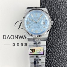 [로렉스] 남성용 랜드드웰러 m127236 플래티넘 플랫 주빌리 36mm 오토매틱 Cal.7135타입 아이스 블루 다이얼 rol5637