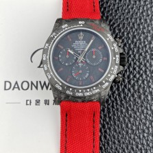 [로렉스]남성용 데이토나 DIW 포지드카본 커스텀 40미리 크로노그래프 오토매틱 Cal.4130 무브먼트 블랙 다이얼 rol5643