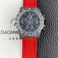 [로렉스]남성용 데이토나 DIW 포지드카본 커스텀 40미리 크로노그래프 오토매틱 Cal.4130 무브먼트 블랙 다이얼 rol5644
