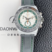 [로렉스]남성용 데이토나 DIW 포지드카본 커스텀 40미리 크로노그래프 오토매틱 Cal.4130 무브먼트 그린 화이트 다이얼 rol5654