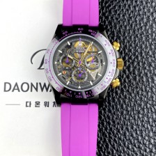 [로렉스]남성용 하이엔드 데이토나 세라믹 베젤 40mm 크로노그래프 오토매틱 Cal.4130 무브먼트 스켈레톤 다이얼 rol5661