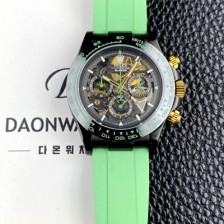 [로렉스]남성용 하이엔드 데이토나 세라믹 베젤 40mm 크로노그래프 오토매틱 Cal.4130 무브먼트 스켈레톤 다이얼 rol5662