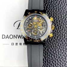 [로렉스]남성용 하이엔드 데이토나 세라믹 베젤 40mm 크로노그래프 오토매틱 Cal.4130 무브먼트 스켈레톤 다이얼 rol5663