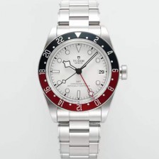 [튜더] 남성용 바젤월드 블랙 베이 M79830RB-0010 지엠티!! 듀얼 타임 블랙/레드 투톤 24시간 회전 베젤 화이트 다이얼 브레이슬릿 스위스 ETA 2824-A2 오토매틱 무브먼트 tud5126