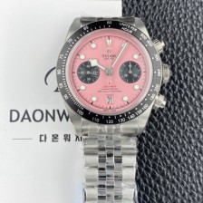 [튜더] 남성용 헤리티지 블랙베이 M79360N 크로노그래프 팬더 41mm 오토매틱 7750무브먼트 핑크 다이얼 tud5138