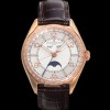 [바쉐론 콘스탄틴] 남성용 피프티식스 컴플리트 캘린더 Ref.4600E 18k 로즈골드 40mm 오토매틱 2460 QCL/1 타입 실버 다이얼 vac1154