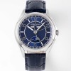 [바쉐론콘스탄틴] 남성용 피프티식스 4000E/000A-B548 컴플리트 캘린더 문페이즈 오토매틱 2460 QCL/1 무브먼트 블루 다이얼 vac1172