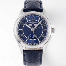 [바쉐론콘스탄틴] 남성용 피프티식스 4000E/000A-B548 컴플리트 캘린더 문페이즈 오토매틱 2460 QCL/1 무브먼트 블루 다이얼 vac1172