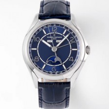 [바쉐론콘스탄틴] 남성용 피프티식스 4000E/000A-B548 컴플리트 캘린더 문페이즈 오토매틱 2460 QCL/1 무브먼트 블루 다이얼 vac1172