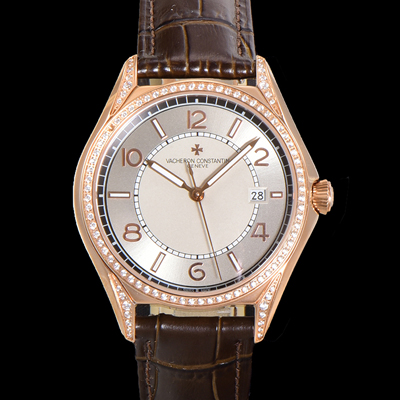 [바쉐론 콘스탄틴] 남성용 피프티식스 Ref.4600E 오토매틱 1326 타입 18K 로즈골드 40mm 보석/큐빅 가죽줄 그레이 다이얼 vac1150