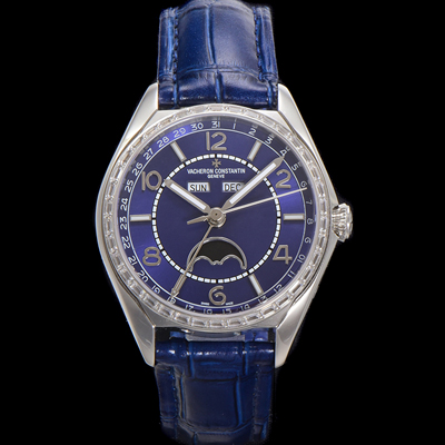 [바쉐론 콘스탄틴] 남성용 피프티식스 컴플리트 캘린더 Ref.4600E 오토매틱 2460 QCL/1 타입 40mm 블루 다이얼 vac1153