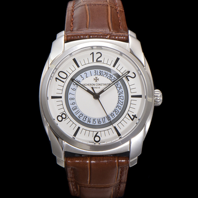 [바쉐론 콘스탄틴] 남성용 케드릴셀프 와인딩 4500S/000A-B195 41mm 오토매틱 Cal. 5100/1 타입 화이트 다이얼 vac1157