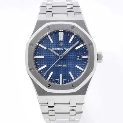 [오데마피게] 남성용 하이엔드 로얄오크 15400ST.OO.1220ST.03 오토매틱 Cal.3120타입 41mm 블루 와플 다이얼 aud6564