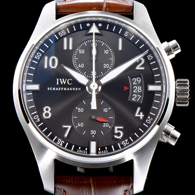 [아이더블유씨] 남성용 파일럿 IW387802 오토매틱 7750무브먼트 그레이 다이얼 IWC0242