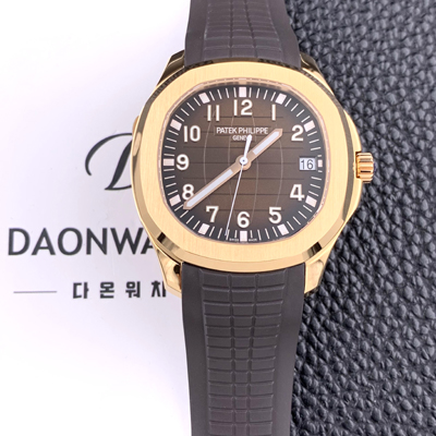 [파텍필립] 남성용 아쿠아넛 데이터 Ref.5167R-001 18K 로즈골드 42mm 오토매틱 Cal.26-330 타입 브라운 다이얼 PAT75472