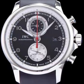 아이더블유씨 남성용 요트클럽 블랙 다이얼 오토매틱 무브먼트 IWC0200 실사 이미지
