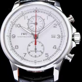 아이더블유씨 남성용 요트클럽 화이트 다이얼 오토매틱 무브먼트 IWC0230 실사 이미지