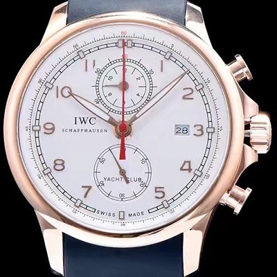 아이더블유씨 남성용 요트클럽 화이트 다이얼 오토매틱 무브먼트 IWC0233 실사 이미지