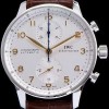 [아이더블유씨] 남성용 2017년 업그레이드! 포르투기즈 IW371445 화이트 다이얼 IWC0204