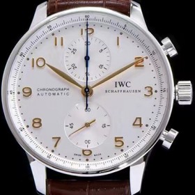 아이더블유씨 남성용 2017년 업그레이드! 포르투기즈 IW371445 화이트 다이얼 IWC0204 실사 이미지