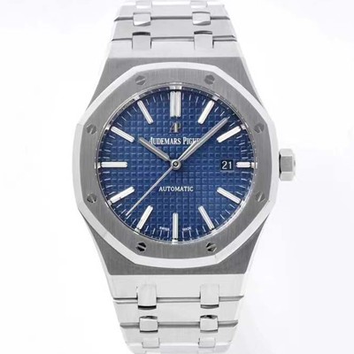 오데마피게 남성용 하이엔드 로얄오크 15400ST.OO.1220ST.03 오토매틱 Cal.3120타입 41mm 블루 와플 다이얼 aud6564 실사 이미지