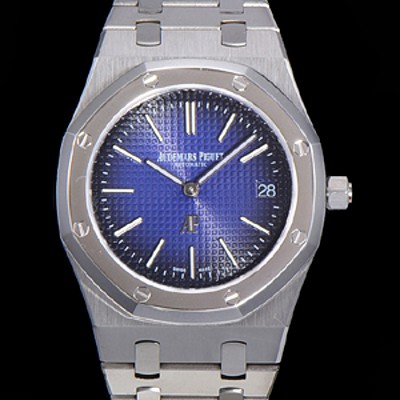 오데마피게 남성용 로얄오크 점보 엑트라-씬 오토매틱 Cal.2121 타입 39mm 메탈줄 블루다이얼 aud25948 실사 이미지