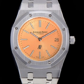 오데마피게 로얄오크 점보 엑트라-씬 오토매틱 Cal.2121 타입 39mm 남성용 메탈줄 옐루다이얼 aud71840 실사 이미지