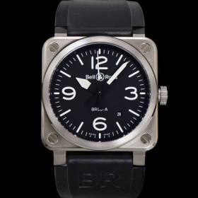 벨엔로즈 남성용 인스트루먼트03 BR03A-D-BL-STSRB 오토매틱 9015타입 42mm 우레탄줄 블랙 다이얼 bel4113 실사 이미지
