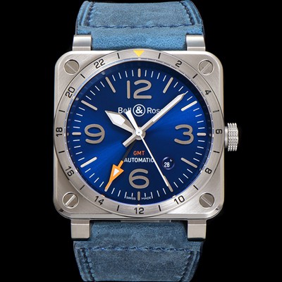 벨엔로즈 남성용 인스트루먼트03 BR0393-BLU-STSCA 오토매틱 2836타입 42mm 우레탄줄 블루 다이얼 bel4117 실사 이미지