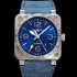 [벨엔로즈] 남성용 인스트루먼트03 BR0393-BLU-STSCA 오토매틱 2836타입 42mm 우레탄줄 블루 다이얼 bel4117