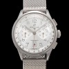 [브라이틀링] 남성용 프리미에르 크로노그래프 7750 타입 오토매틱 42mm 메쉬밴드 화이트 다이얼 bre6019