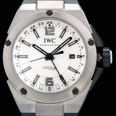 아이더블유씨 남성용 인게뉴어 티타늄 화이트다이얼 Gmt IWC0422 실사 이미지