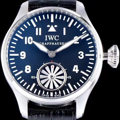 아이더블유씨 남성용 빅파일럿 마커스 블러 터빈 수동 무브먼트 블랙다이얼 IWC0420 실사 이미지