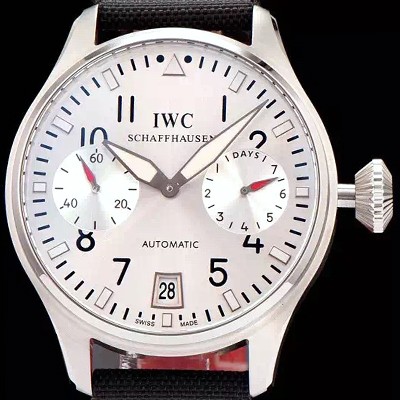 아이더블유씨 남성용 빅파일럿 7 데이즈 44mm 실버다이얼 IWC0400 실사 이미지
